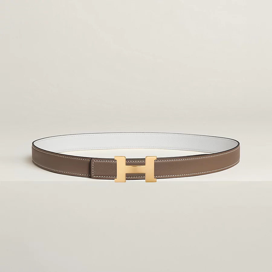 Mini Constance belt buckle & Reversible leather strap 24 mm - Image 1